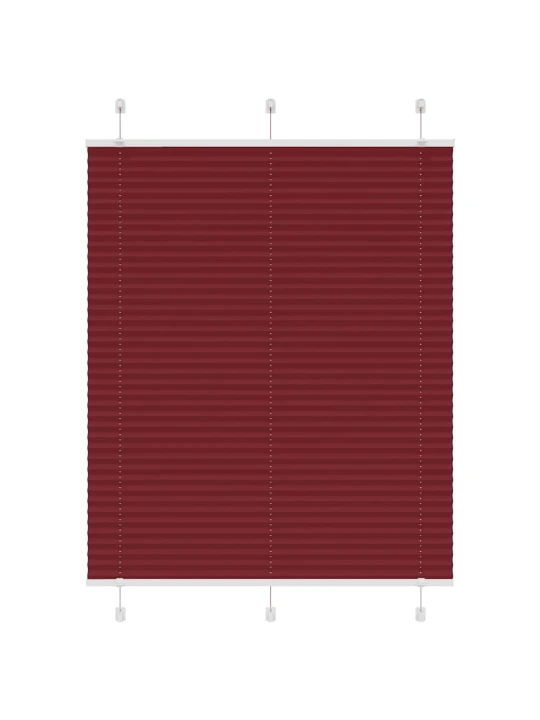 Plisovaná roleta bordeauxská červená 110x100 cm šířka látky