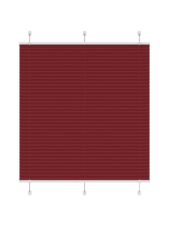 Plisovaná roleta bordeauxská červená 120x100 cm šířka látky