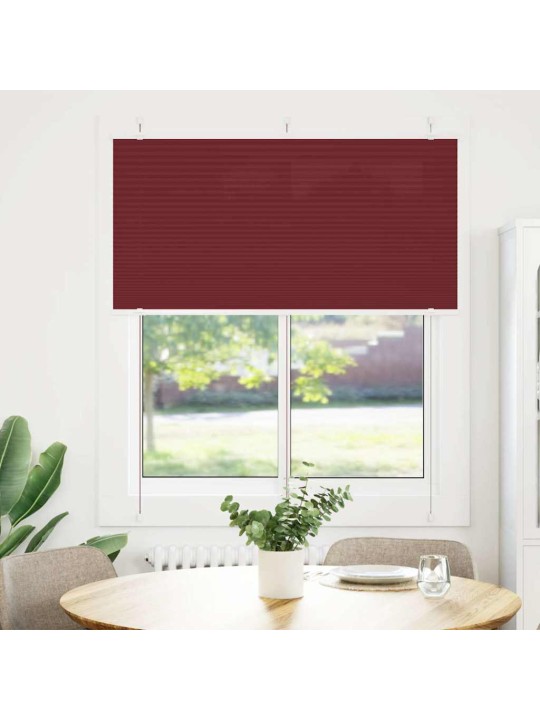 Plisovaná roleta bordeauxská červená 120x100 cm šířka látky