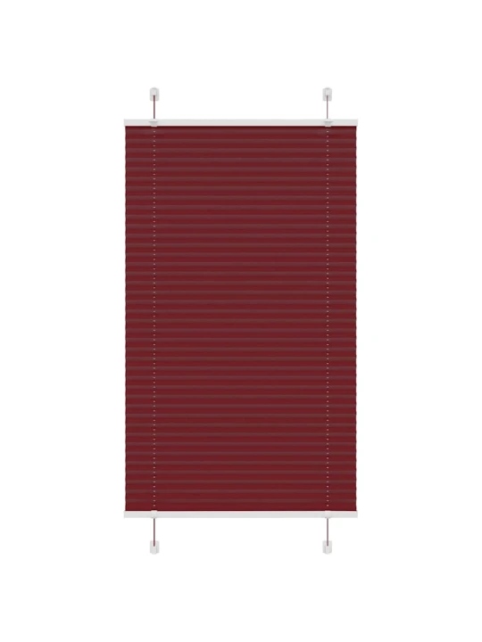 Plisovaná roleta bordeauxská červená 80x150 cm šířka látky