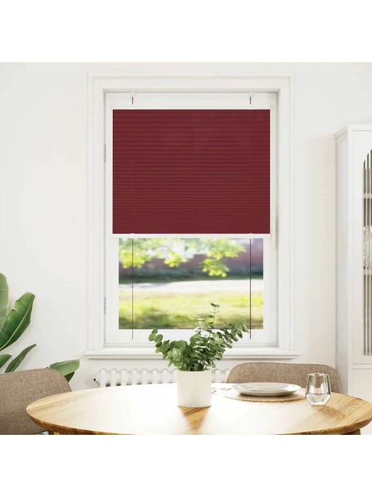 Plisovaná roleta bordeauxská červená 80x150 cm šířka látky