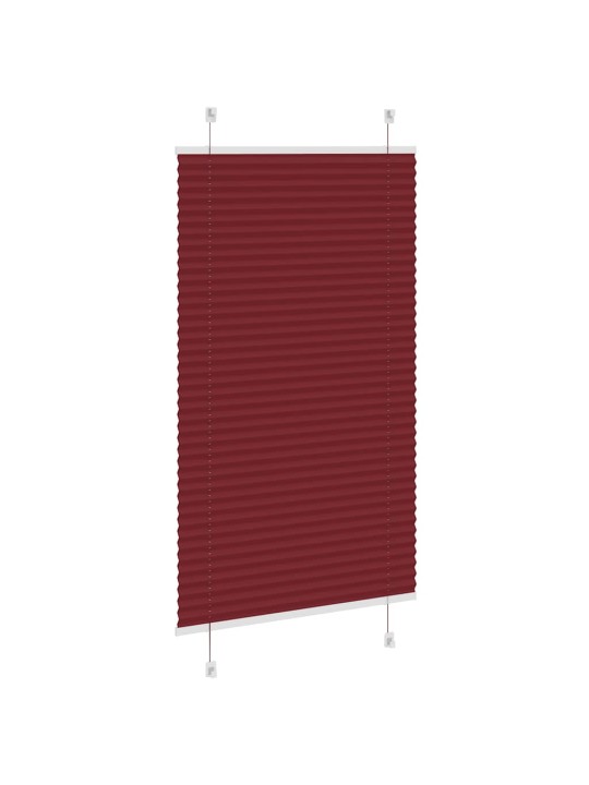 Plisovaná roleta bordeauxská červená 80x150 cm šířka látky