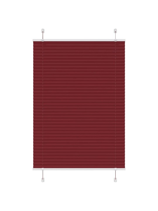 Plisovaná roleta bordeauxská červená 85x150 cm šířka látky