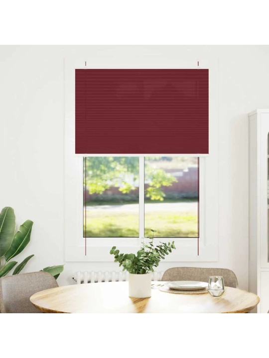Plisovaná roleta bordeauxská červená 95x150 cm šířka látky
