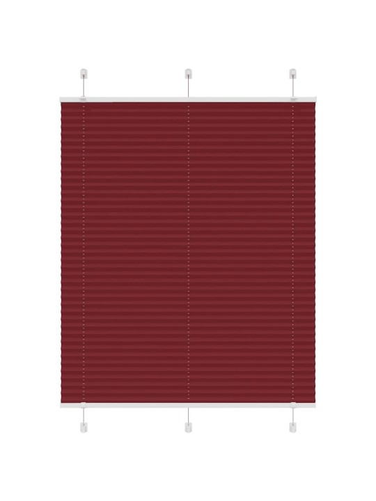 Plisovaná roleta bordeauxská červená 105x150 cm šířka látky