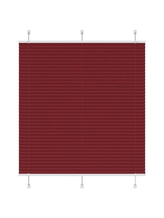 Plisovaná roleta bordeauxská červená 115x150 cm šířka látky