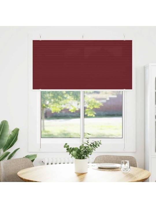 Plisovaná roleta bordeauxská červená 115x150 cm šířka látky