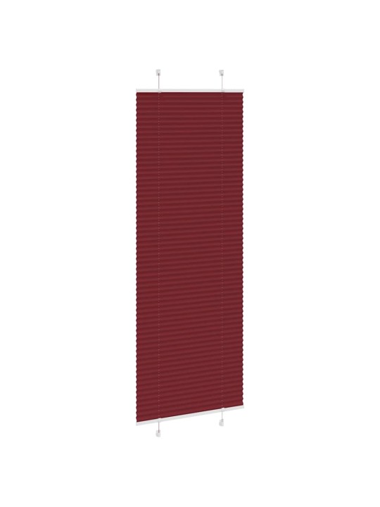 Plisovaná roleta bordeauxská červená 75x200 cm šířka látky