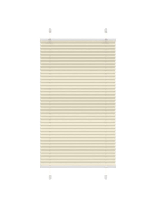 Plisovaná roleta krémová 75x100 cm šířka látky 74,4cm polyester