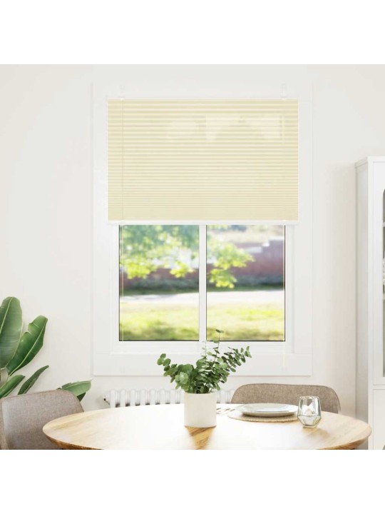 Plisovaná roleta krémová 100x100cm šířka látky 99,4cm polyester