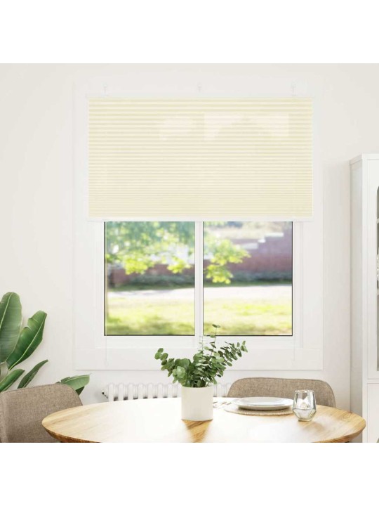 Plisovaná roleta krémová 105x100 cm šířka látky 104,4 cm