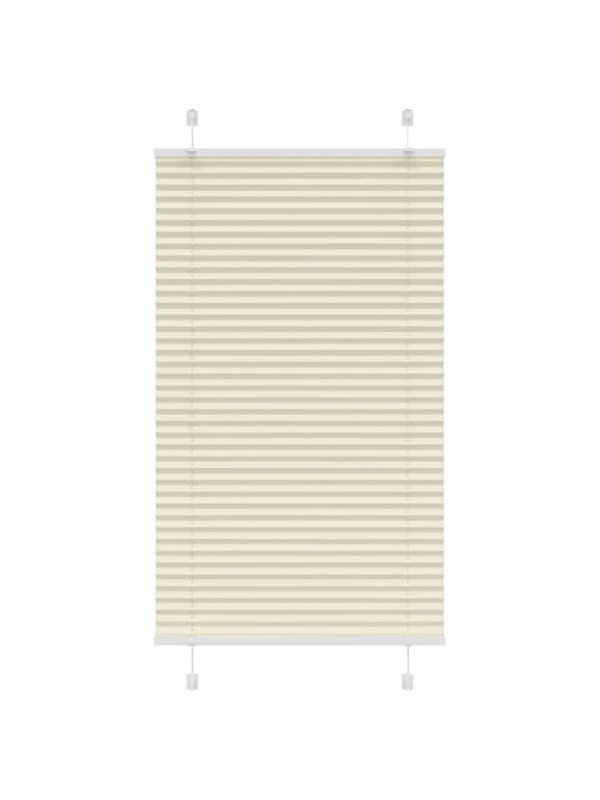 Plisovaná roleta krémová 75x150 cm šířka látky 74,4cm polyester