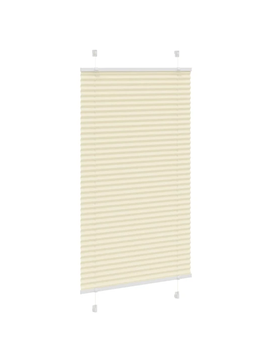 Plisovaná roleta krémová 75x150 cm šířka látky 74,4cm polyester