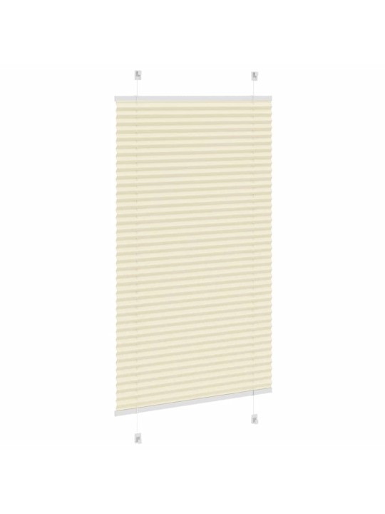 Plisovaná roleta krémová 75x150 cm šířka látky 74,4cm polyester
