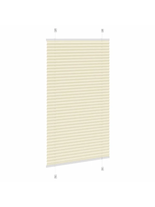 Plisovaná roleta krémová 75x150 cm šířka látky 74,4cm polyester