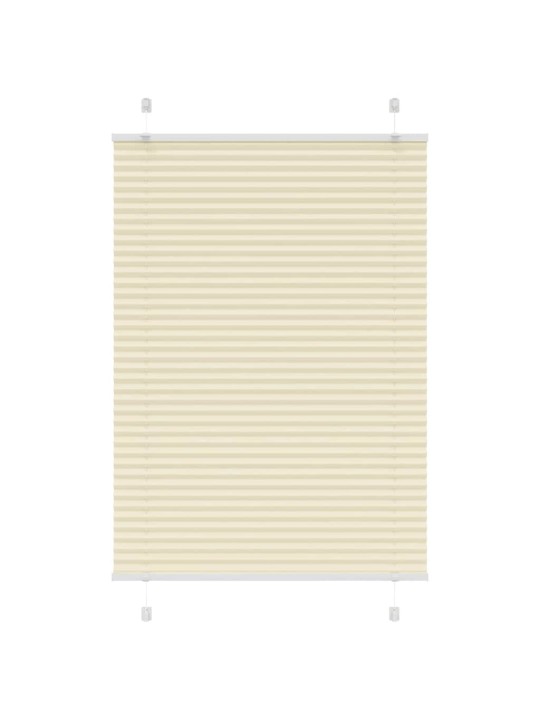 Plisovaná roleta krémová 85x150 cm šířka látky 84,4cm polyester