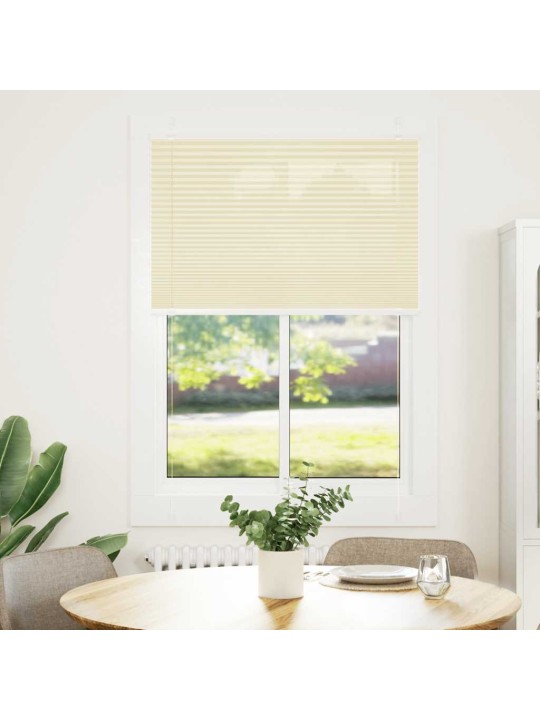 Plisovaná roleta krémová 90x150 cm šířka látky 89,4cm polyester