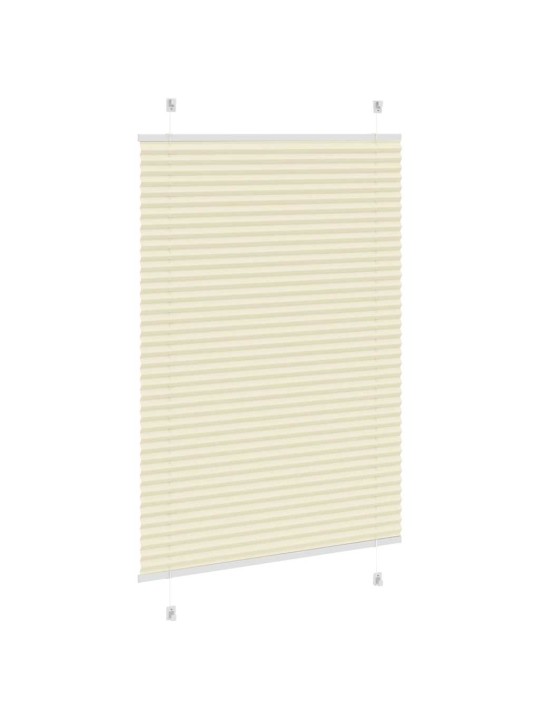 Plisovaná roleta krémová 90x150 cm šířka látky 89,4cm polyester