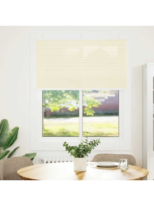 Plisovaná roleta krémová 105x150 cm šířka látky 104,4 cm