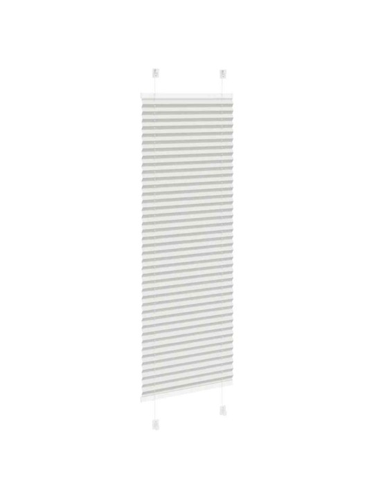 Plisovaná roleta světle šedá 40x100 cm šířka látky 39,4 cm