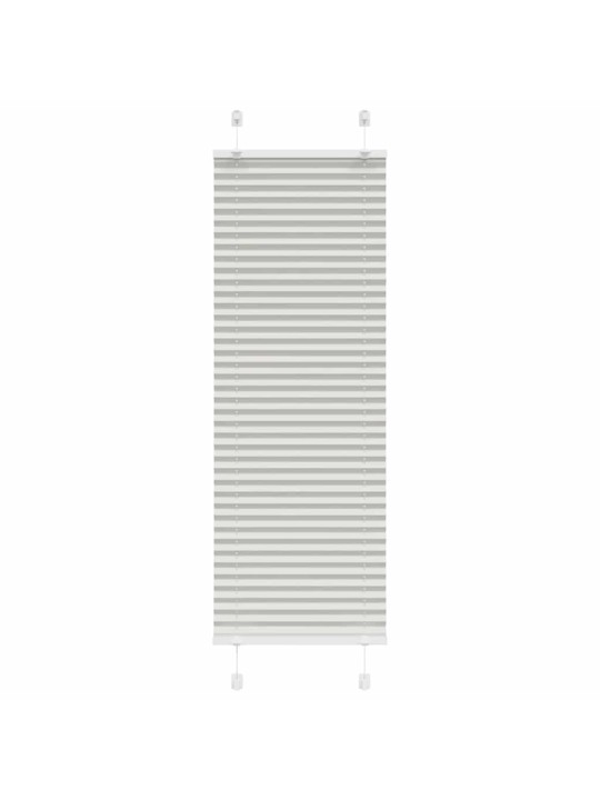 Plisovaná roleta světle šedá 45x100 cm šířka látky 44,4 cm