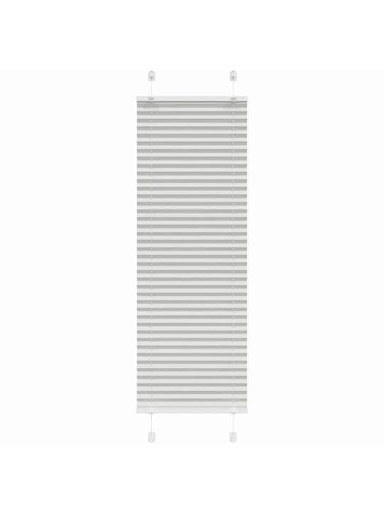 Plisovaná roleta světle šedá 50x100 cm šířka látky 49,4 cm
