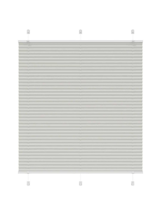 Plisovaná roleta světle šedá 120x100 cm šířka látky 119,4 cm