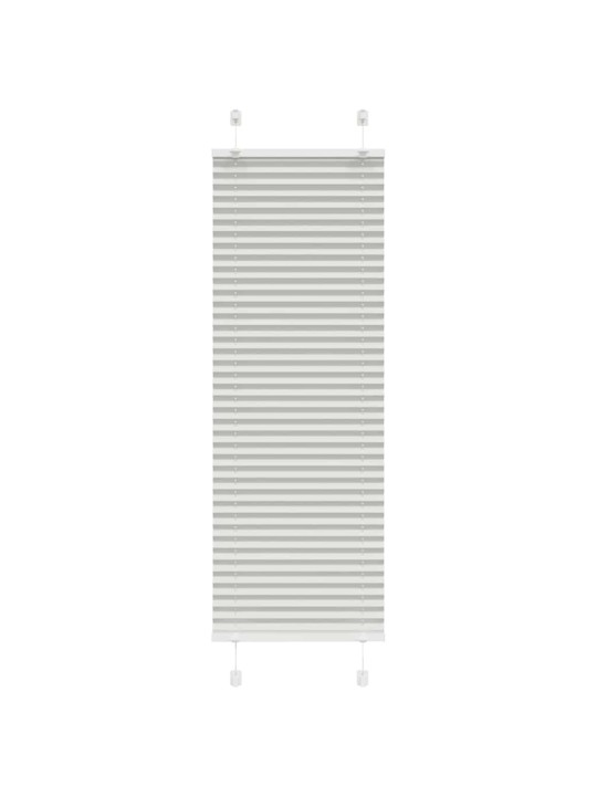Plisovaná roleta světle šedá 50x150 cm šířka látky 49,4 cm