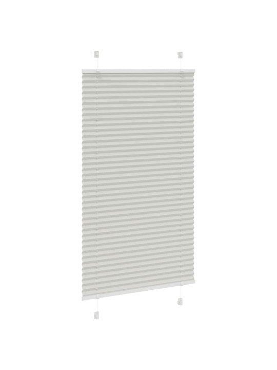 Plisovaná roleta světle šedá 75x150 cm šířka látky 74,4 cm