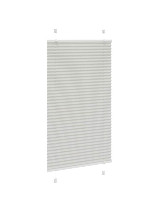Plisovaná roleta světle šedá 80x150 cm šířka látky 79,4 cm