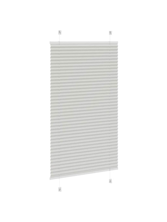 Plisovaná roleta světle šedá 80x150 cm šířka látky 79,4 cm