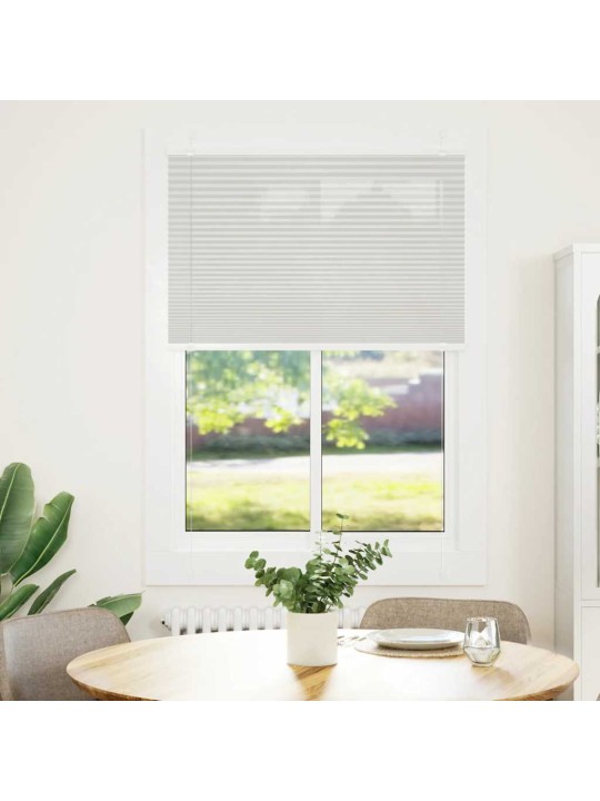 Plisovaná roleta světle šedá 90x150 cm šířka látky 89,4 cm