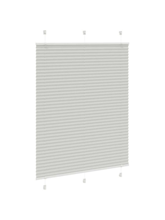Plisovaná roleta světle šedá 105x150 cm šířka látky 104,4 cm