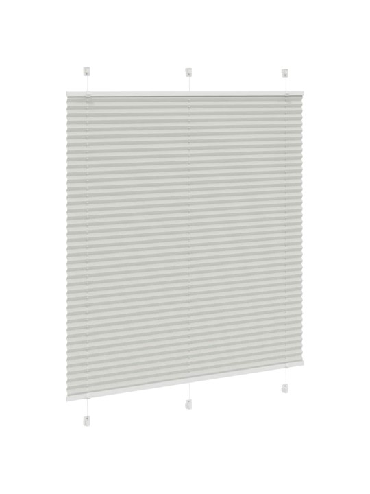 Plisovaná roleta světle šedá 115x150 cm šířka látky 114,4 cm