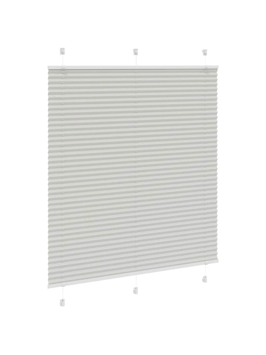 Plisovaná roleta světle šedá 120x150 cm šířka látky 119,4 cm