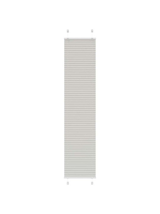 Plisovaná roleta světle šedá 40x200 cm šířka látky 39,4 cm