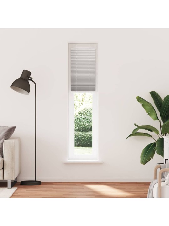 Plisovaná roleta světle šedá 40x200 cm šířka látky 39,4 cm