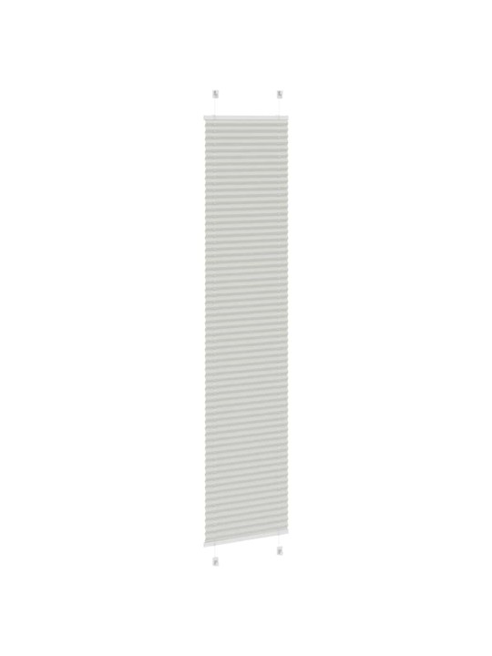 Plisovaná roleta světle šedá 40x200 cm šířka látky 39,4 cm