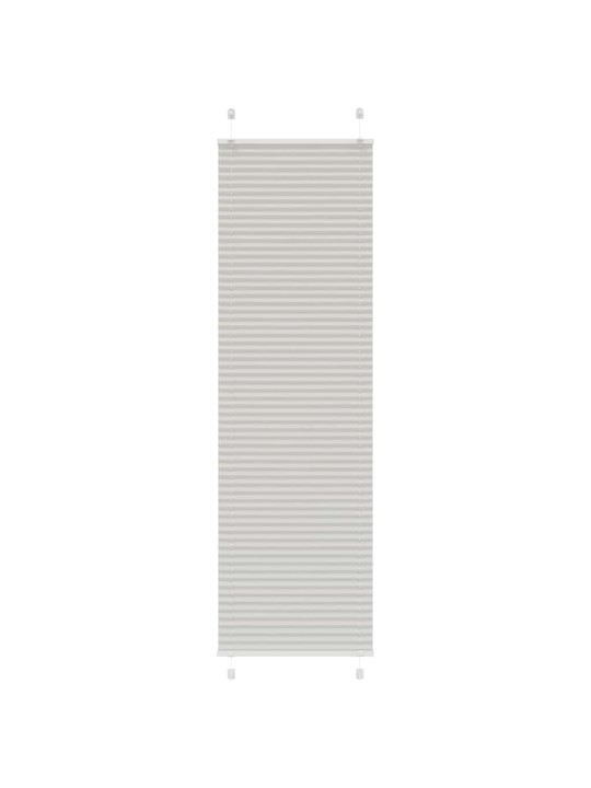 Plisovaná roleta světle šedá 60x200 cm šířka látky 59,4 cm