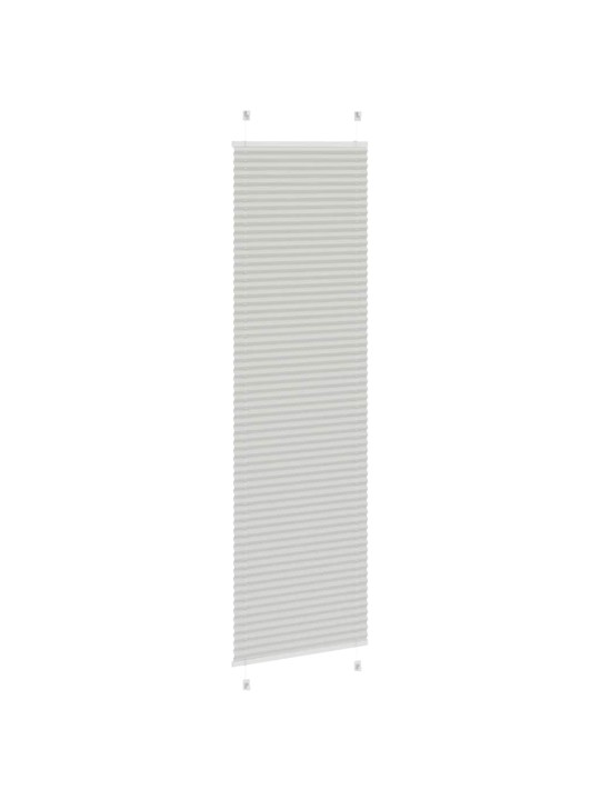 Plisovaná roleta světle šedá 60x200 cm šířka látky 59,4 cm