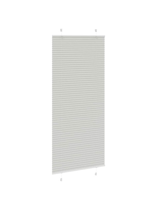 Plisovaná roleta světle šedá 90x200 cm šířka látky 89,4 cm