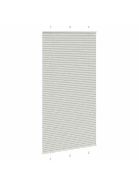 Plisovaná roleta světle šedá 105x200 cm šířka látky 104,4 cm