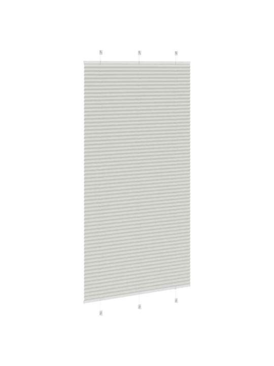 Plisovaná roleta světle šedá 105x200 cm šířka látky 104,4 cm