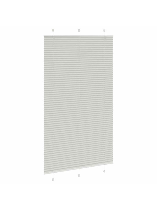 Plisovaná roleta světle šedá 120x200 cm šířka látky 119,4 cm