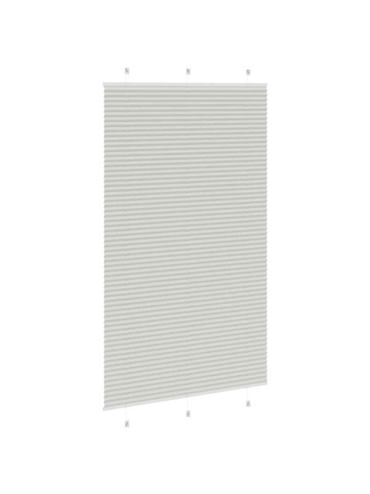 Plisovaná roleta světle šedá 120x200 cm šířka látky 119,4 cm