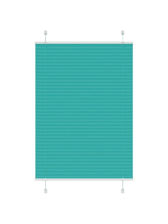 Plisovaná roleta benzínová zelená 100x100cm šířka látky 99,4cm