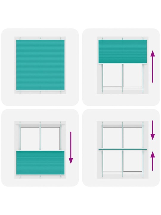 Plisovaná roleta benzínová zelená 120x150 cm šířka látky