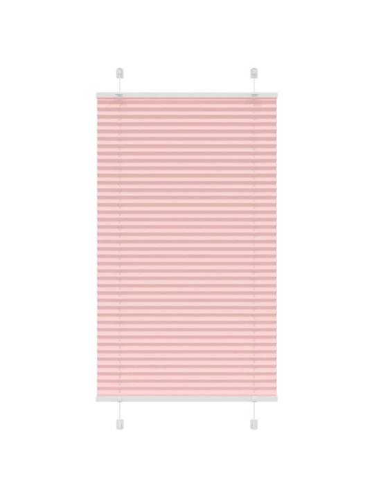 Plisovaná roleta růžová 75x100 cm šířka látky 74,4 cm polyester