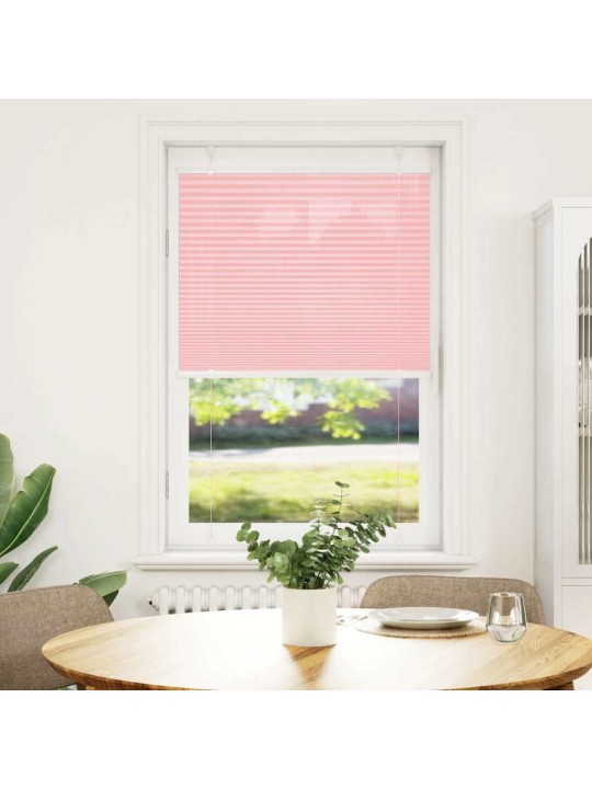 Plisovaná roleta růžová 75x100 cm šířka látky 74,4 cm polyester