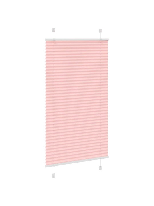 Plisovaná roleta růžová 75x100 cm šířka látky 74,4 cm polyester